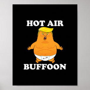 Grappige Trump Lloon Heet Lucht Blafpot Poster