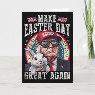 Grappige Trump Maak Pasen Weer Groot Konijn Jacht Kaart