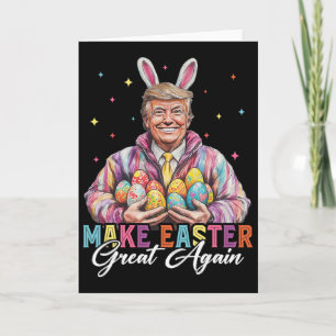 Grappige Trump Maak Pasen Weer Groot Konijn Jacht Kaart