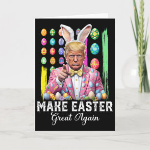 Grappige Trump Maak Pasen Weer Groot Konijn Jacht Kaart