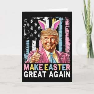 Grappige Trump Maak Pasen Weer Groot Konijn Jacht Kaart