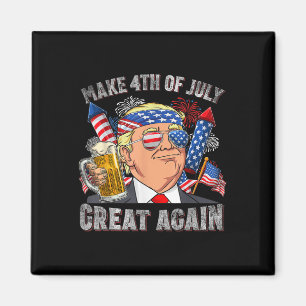 Grappige Trump maakt 4 juli weer grote Mannen Magneet