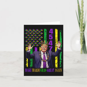 Grappige Trump Mardi Gras maken Mardi Gras weer ge Kaart