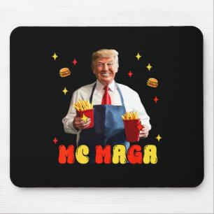 Grappige Trump Mc Mega Frieten Fast Food Muismat
