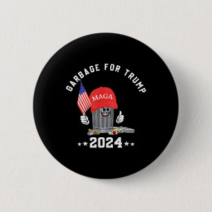 Grappige Trump Mega Garbage kan cartoon karakter n Ronde Button 5,7 Cm