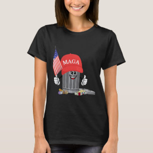 Grappige Trump Mega Garbage kan cartoon karakter n T-shirt