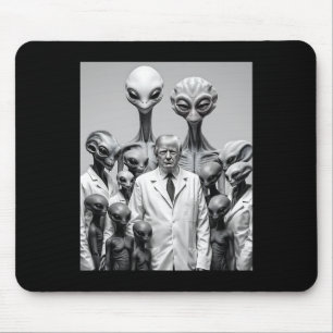 Grappige Trump Met Buitenaardse Verschwering Buite Muismat