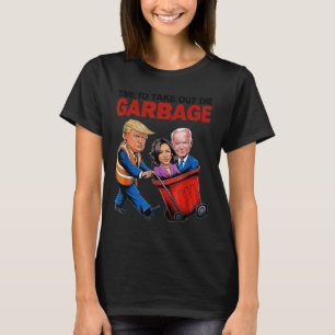 Grappige Trump-minnaar - tijd om het vuilnis buite T-shirt