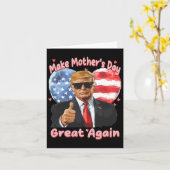 Grappige Trump Moederdag Maak Moederdag Groot E Kaart (Gele Bloem)