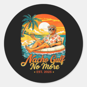 Grappige Trump Nacho Golf Niet Meer Golf Van 2025 Ronde Sticker