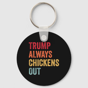 Grappige Trump Ontsnapt Altijd aan Taco Trump Kip Sleutelhanger