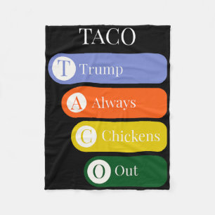 Grappige Trump Ontwijkt Altijd Taco Handel Fleece Deken