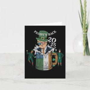 Grappige Trump Paddy's komt terug St. Patrick Dag  Kaart
