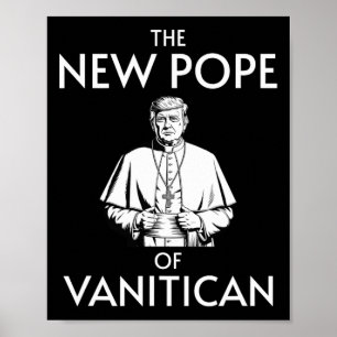 Grappige Trump-paus van Vanitican Poster