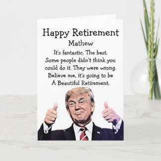 Grappige Trump-pensioenkaart – MAGA Politieke Humo Kaart