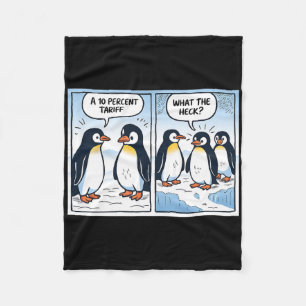 Grappige Trump Pinguïns Tarieven 10% Politieke Sar Fleece Deken