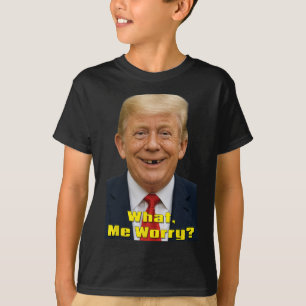 Grappige Trump Politieke Parodie Wat, Maak Ik Me Z T-shirt