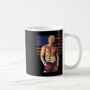 Grappige Trump Rocky Boxing Meme Boxer Amerikaanse Koffiemok