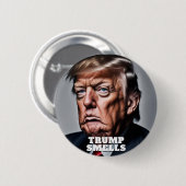 Grappige Trump ruikt Ronde Button 5,7 Cm (Voorkant /achterkant)