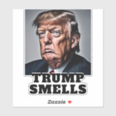 Grappige Trump ruikt Sticker (Vel)