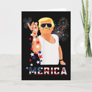 Grappige Trump Salt Merica Vrijheid 4 juli Cadeaus Kaart