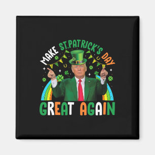 Grappige Trump Shamrock Maakt St Patrick's Day Wee Magneet
