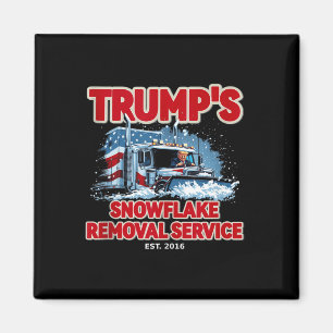 Grappige Trump Sneeuwvlok Verwijdering 2024 Verkie Magneet