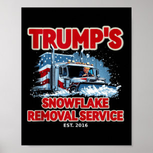 Grappige Trump Sneeuwvlok Verwijdering 2024 Verkie Poster