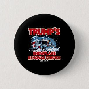 Grappige Trump Sneeuwvlok Verwijdering 2024 Verkie Ronde Button 5,7 Cm