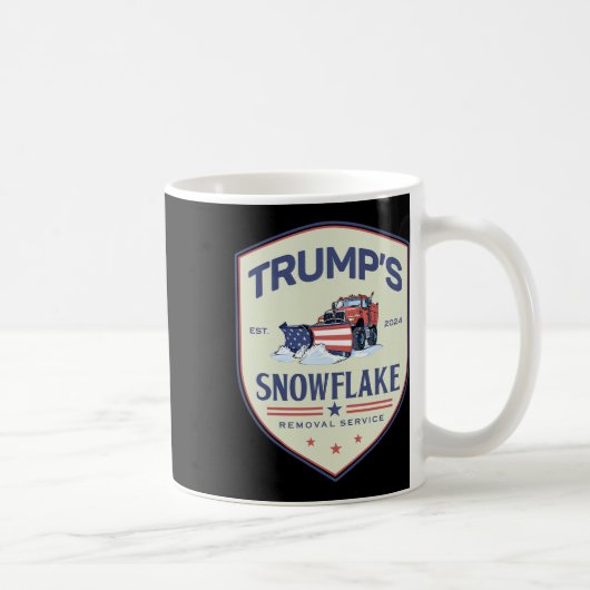 Grappige Trump Snowflake Removal Service Verkiezin Koffiemok (Rechts)