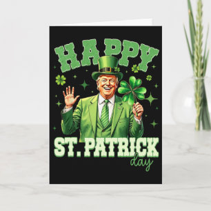 Grappige Trump St. Patrick's Day Lucky Shamrock Ie Kaart