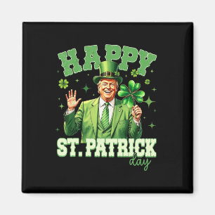 Grappige Trump St. Patrick's Day Lucky Shamrock Ie Magneet