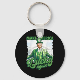 Grappige Trump St Patrick's Day maakt Amerika gelu Sleutelhanger