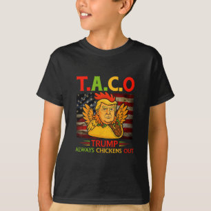 Grappige Trump Taco Trump Geeft Altijd Op 4 T-shirt
