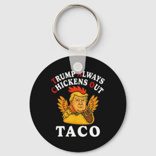 Grappige Trump Taco Trump Gibt Altijd Klein Bij 2 Sleutelhanger