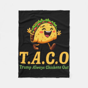 Grappige Trump Taco Trump Gibt Altijd Op _25 Fleece Deken