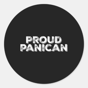 Grappige Trump Tarieven Trots Panican 1 Ronde Sticker