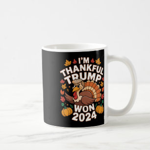 Grappige Trump Thanksgiving Ik ben dankbaar dat Tr Koffiemok