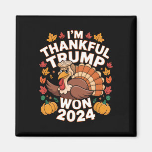 Grappige Trump Thanksgiving Ik ben dankbaar dat Tr Magneet