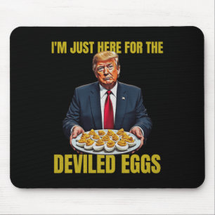 Grappige Trump-Thanksgiving Ik ben hier alleen voo Muismat