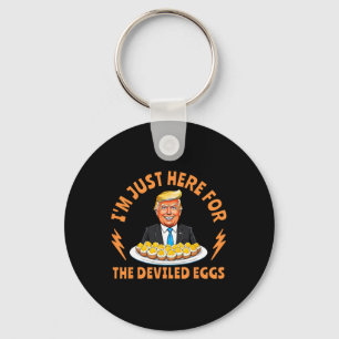 Grappige Trump-Thanksgiving Ik ben hier alleen voo Sleutelhanger