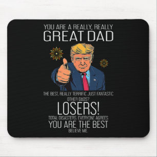 Grappige Trump Vaderdag Beste Papa Ooit Voor Opa Muismat