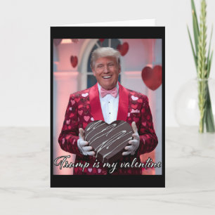 Grappige Trump Valentijnsdag Knuffelend Hart Peute Kaart