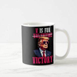 Grappige Trump Valentijnsdag V is voor Trump Koffiemok