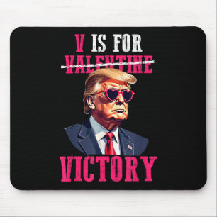 Grappige Trump Valentijnsdag V is voor Trump Muismat