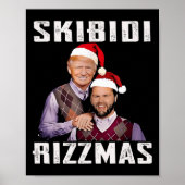 Grappige Trump Vance Skibidi Rizzmas maken kerst G Poster (Voorkant)