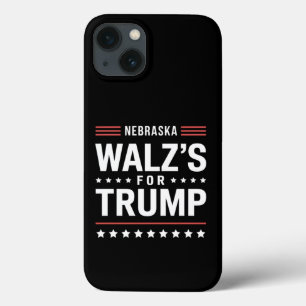 Grappige Trump Vance Walz's Voor Trump Nebraska iPhone 13 Hoesje