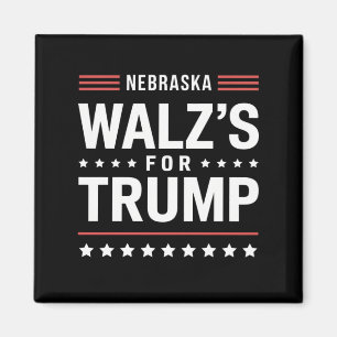 Grappige Trump Vance Walz's Voor Trump Nebraska Magneet