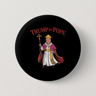 Grappige Trump voor paus Vaticaanse pauselijke rep Ronde Button 5,7 Cm