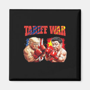 Grappige Trump vs Xi Jinping Boxing Match Magneet
